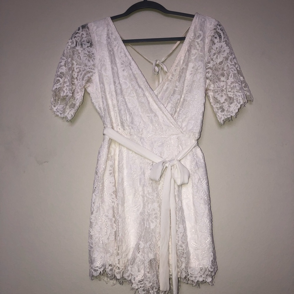 Lace Romper - Floral